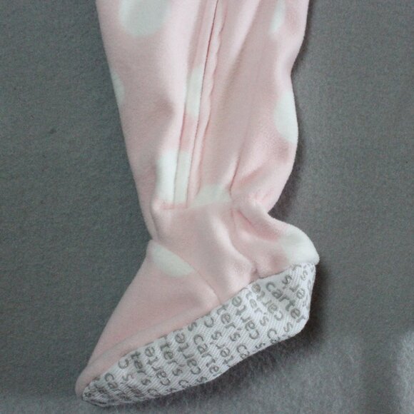 Carter’s 2T Pink Polka Dot Squirrel Fleece Footed Pajamas – Excellent - Picture 4 of 5